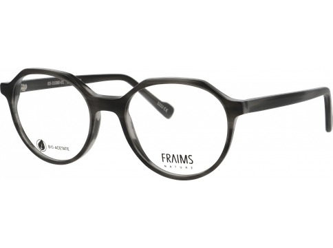 FRAIMS Brille Unisex FRAIMS NATURE 03-31080-01 Naoki, Steingrau meliert glänzend