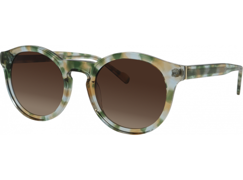FRAIMS Sun Sonnenbrille Unisex FRAIMS 13-48030-01 Cameron, havanna grün/grau transparent 