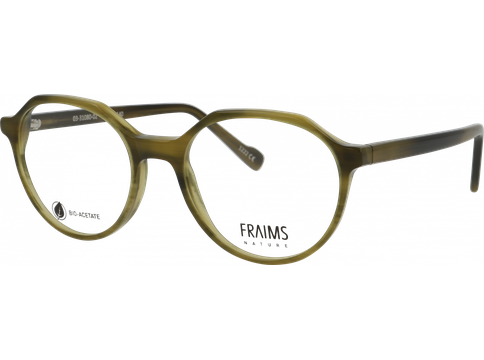 FRAIMS Brille Unisex FRAIMS NATURE 03-31080-02 Naoki, Oliv meliert glänzend