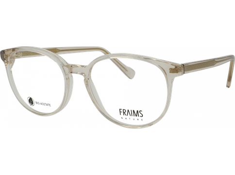 FRAIMS Brille Unisex FRAIMS NATURE 03-31120-04 Erika, transparent beige glänzend