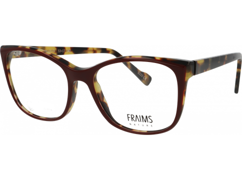 FRAIMS Brille Damen FRAIMS NATURE 03-31100-01 Ivy, Bordeaux / Havanna glänzend