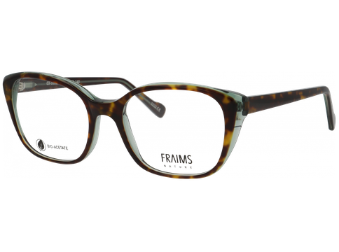 FRAIMS Brille Damen FRAIMS NATURE 03-31110-02 Hazel Havanna / Salbei transparent glänzend