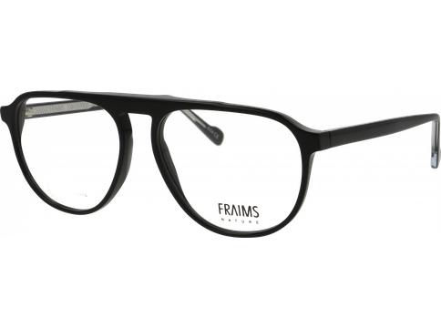 FRAIMS Brille Unisex FRAIMS NATURE 03-41200-01 River, schwarz/schwarz-transparent